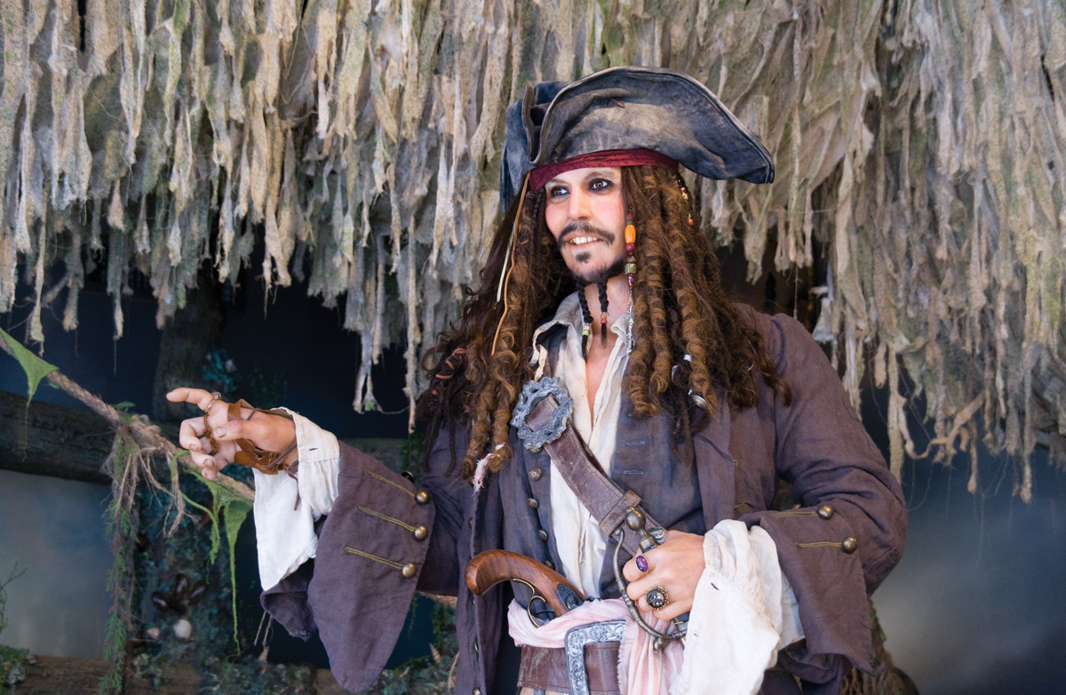 加勒比海盗展示在Movieland蜡博物馆